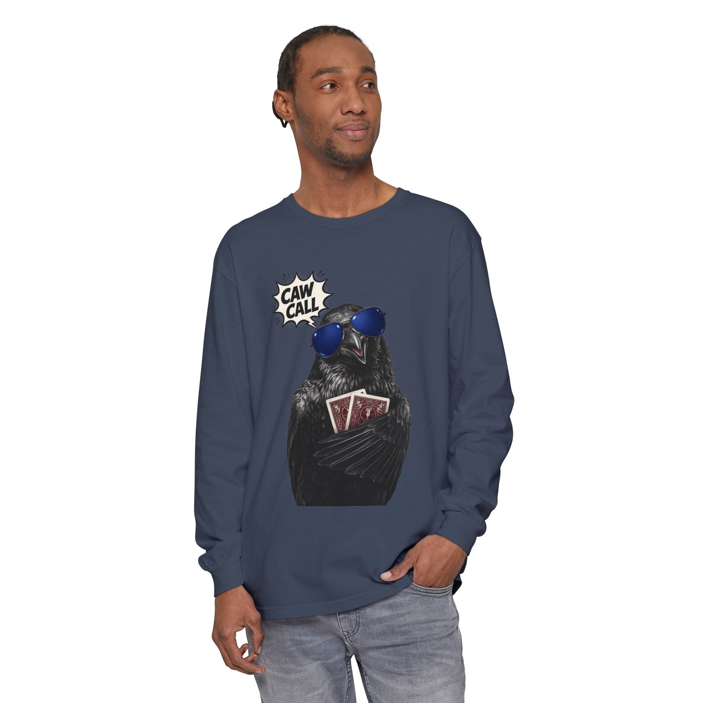 GGC Caw Call Crow Poker Shirt | Long Sleeve Shirt