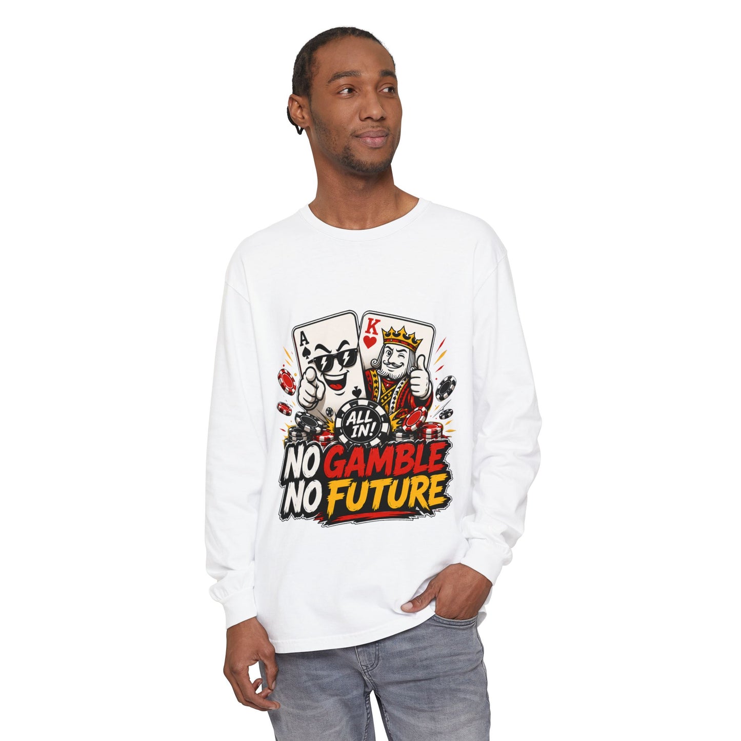 GGC No Gamble No Future | Long Sleeve Shirt