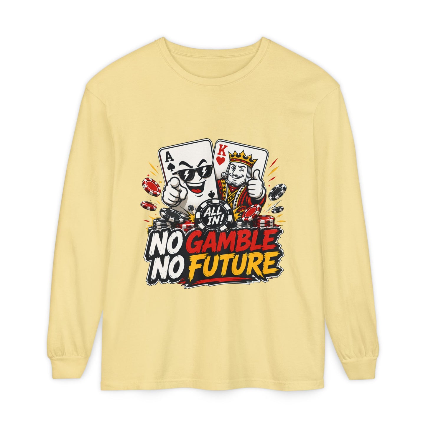 GGC No Gamble No Future | Long Sleeve Shirt