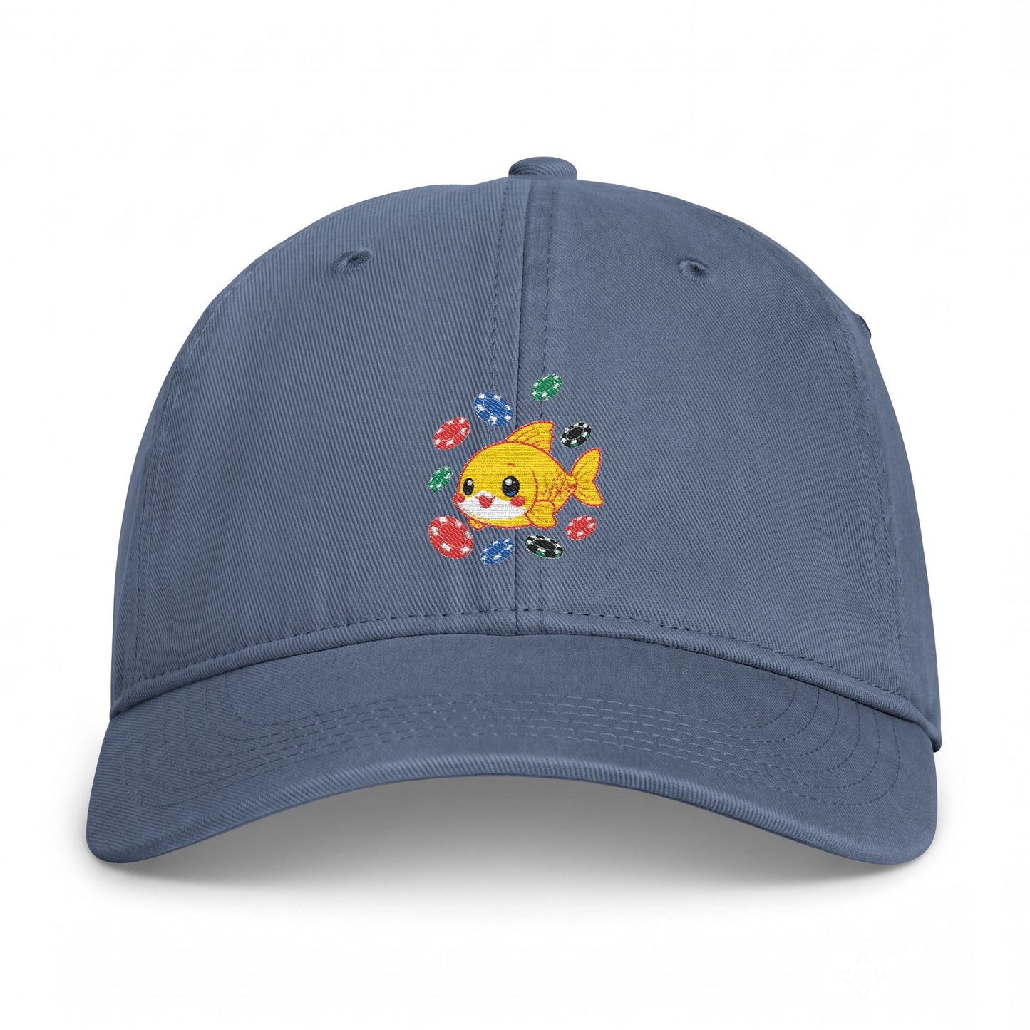 GGC Poker Fish Cap | Washed Coastal Dad Hat