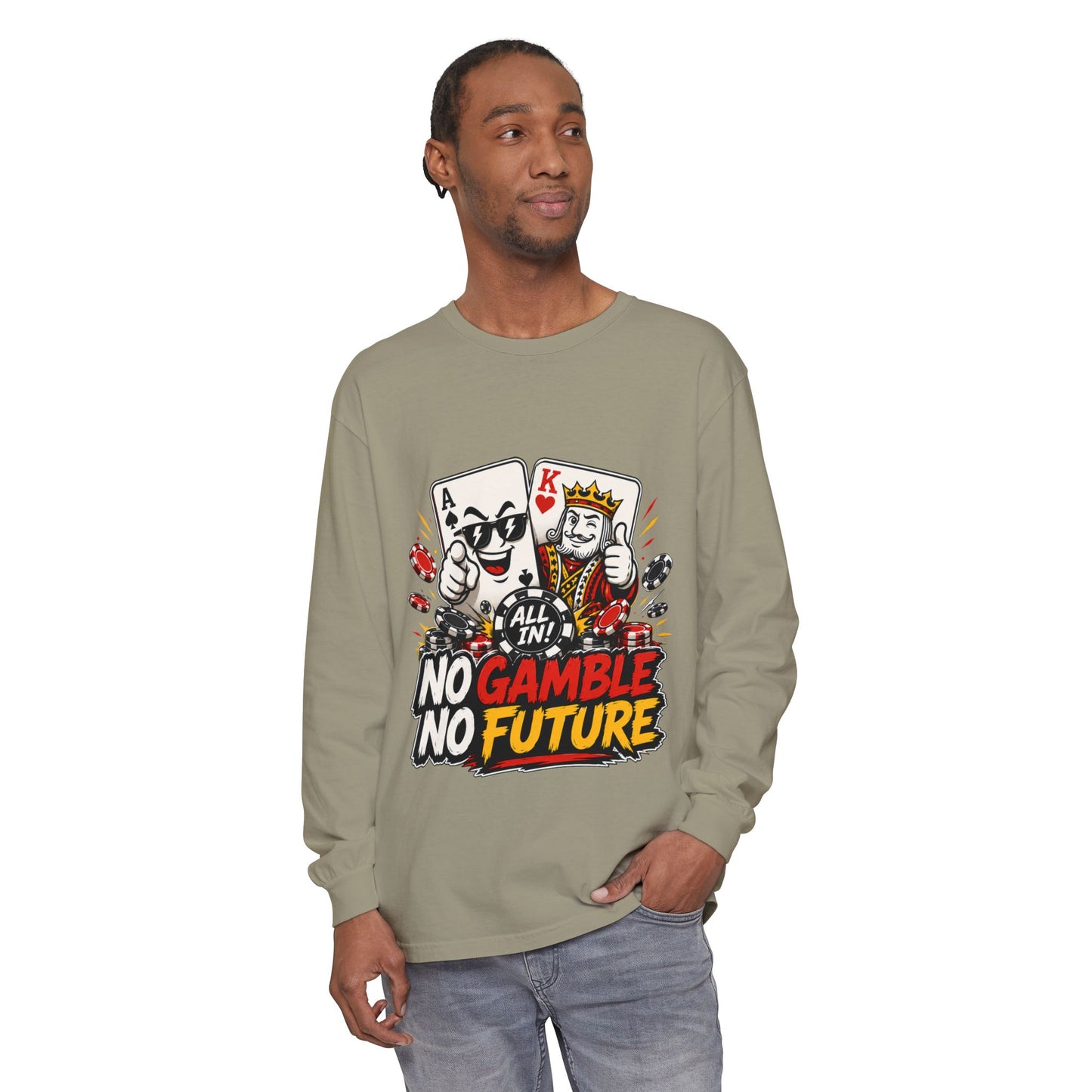 GGC No Gamble No Future | Long Sleeve Shirt