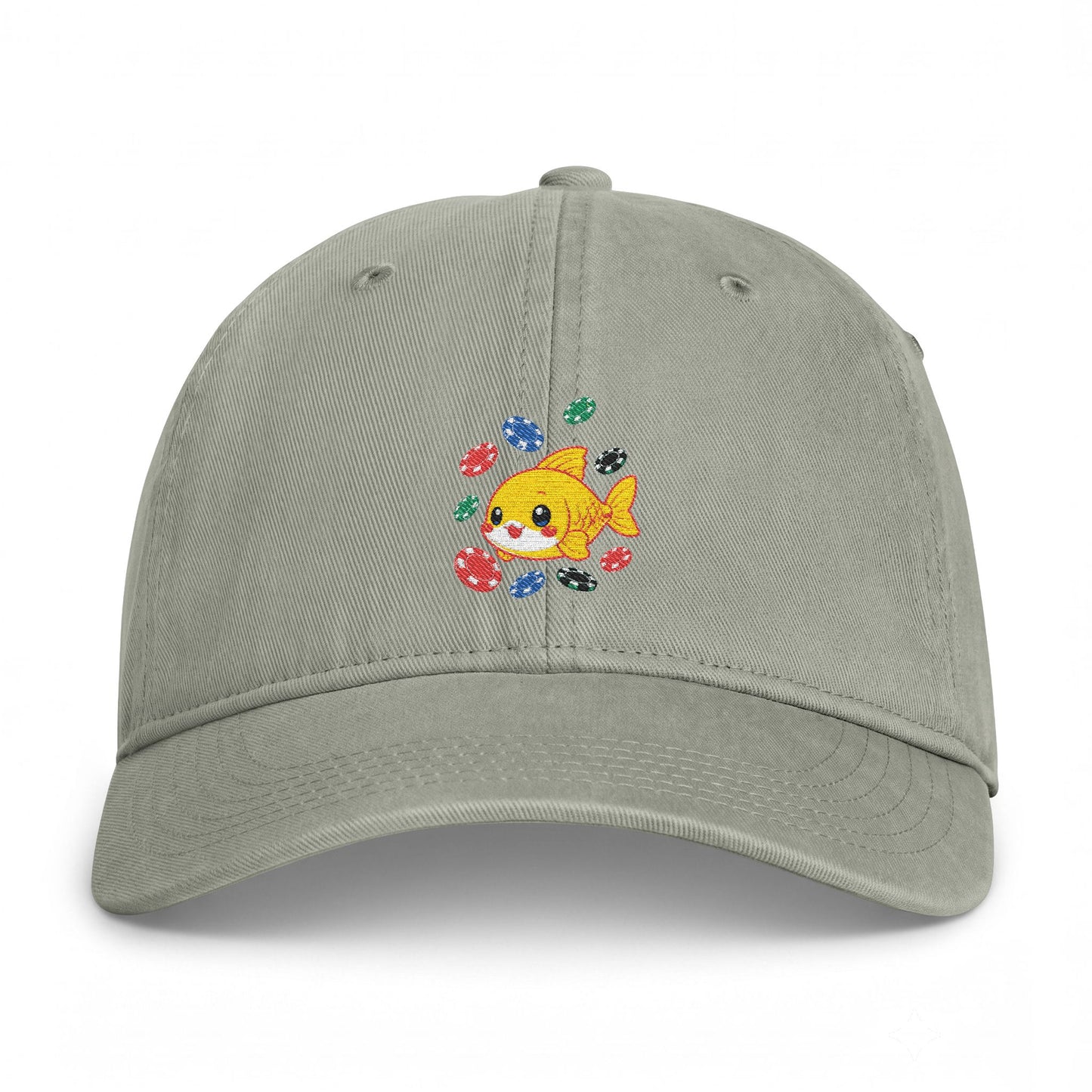 GGC Poker Fish Cap | Washed Coastal Dad Hat