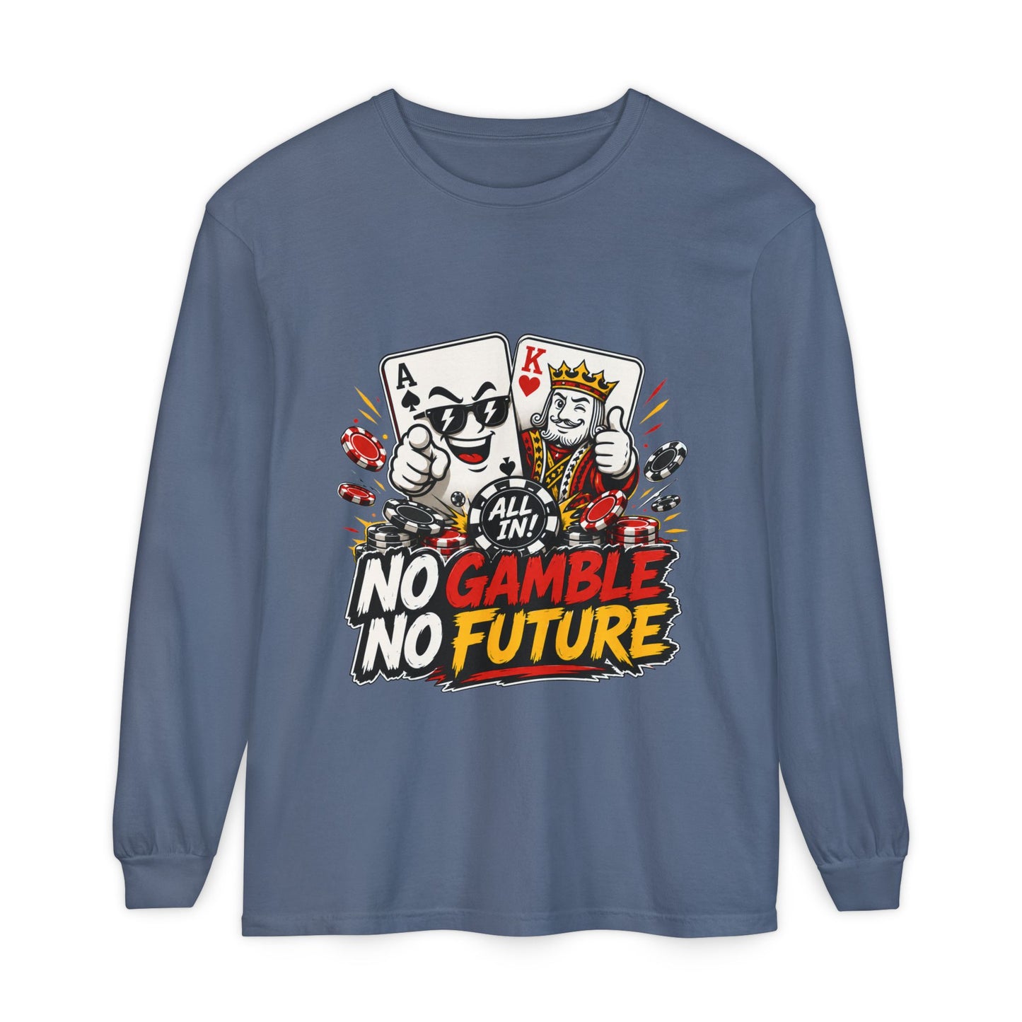 GGC No Gamble No Future | Long Sleeve Shirt
