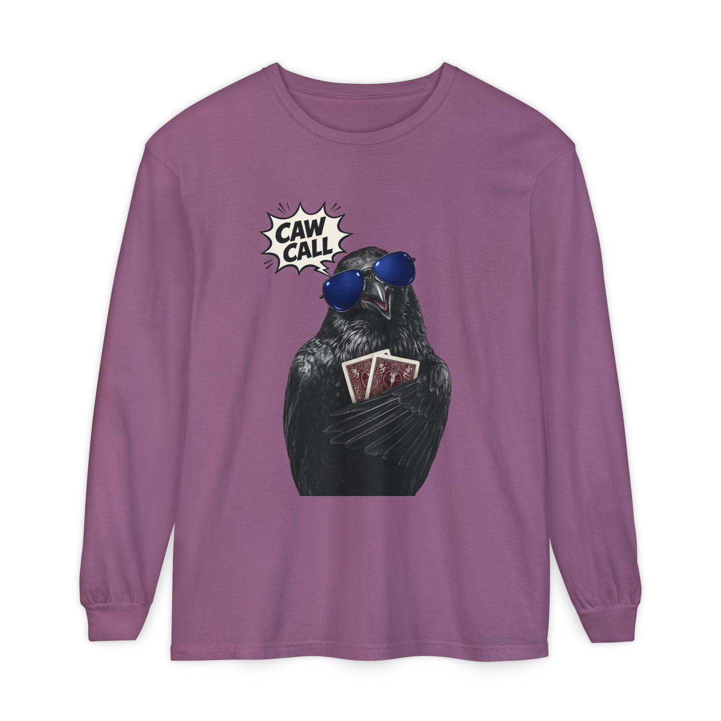 GGC Caw Call Crow Poker Shirt | Long Sleeve Shirt