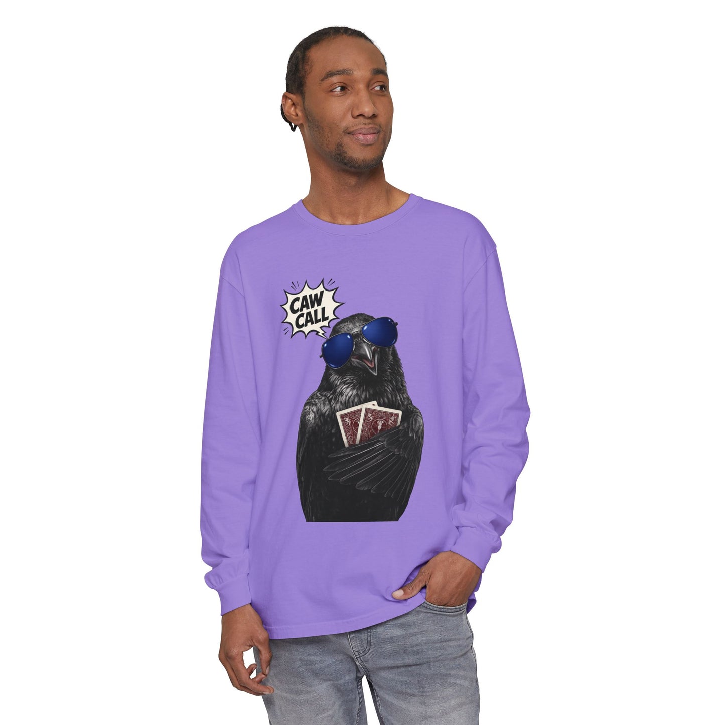 GGC Caw Call Crow Poker Shirt | Long Sleeve Shirt