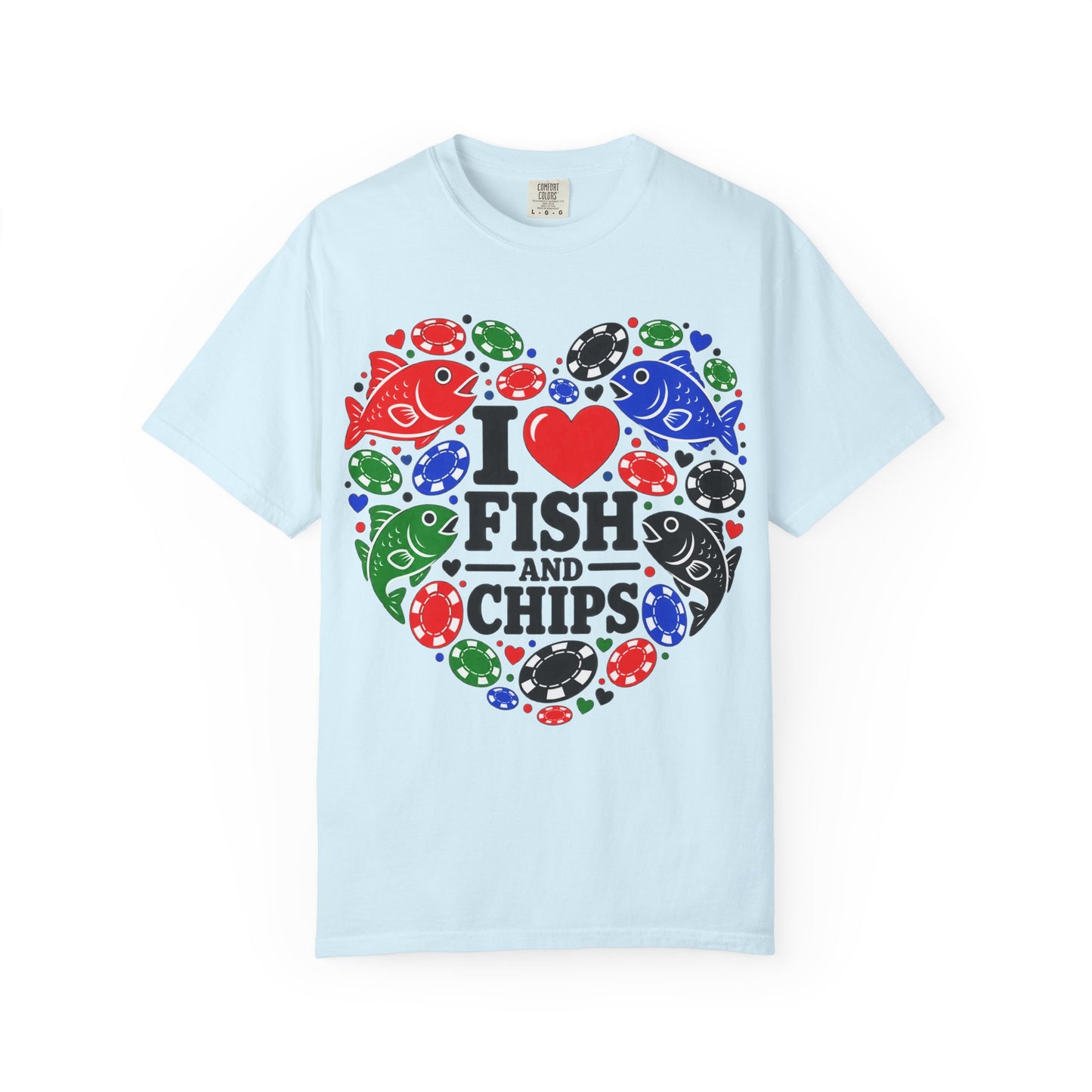 GGC [I Love Fish & Chips] Poker Shirt — T-Shirt