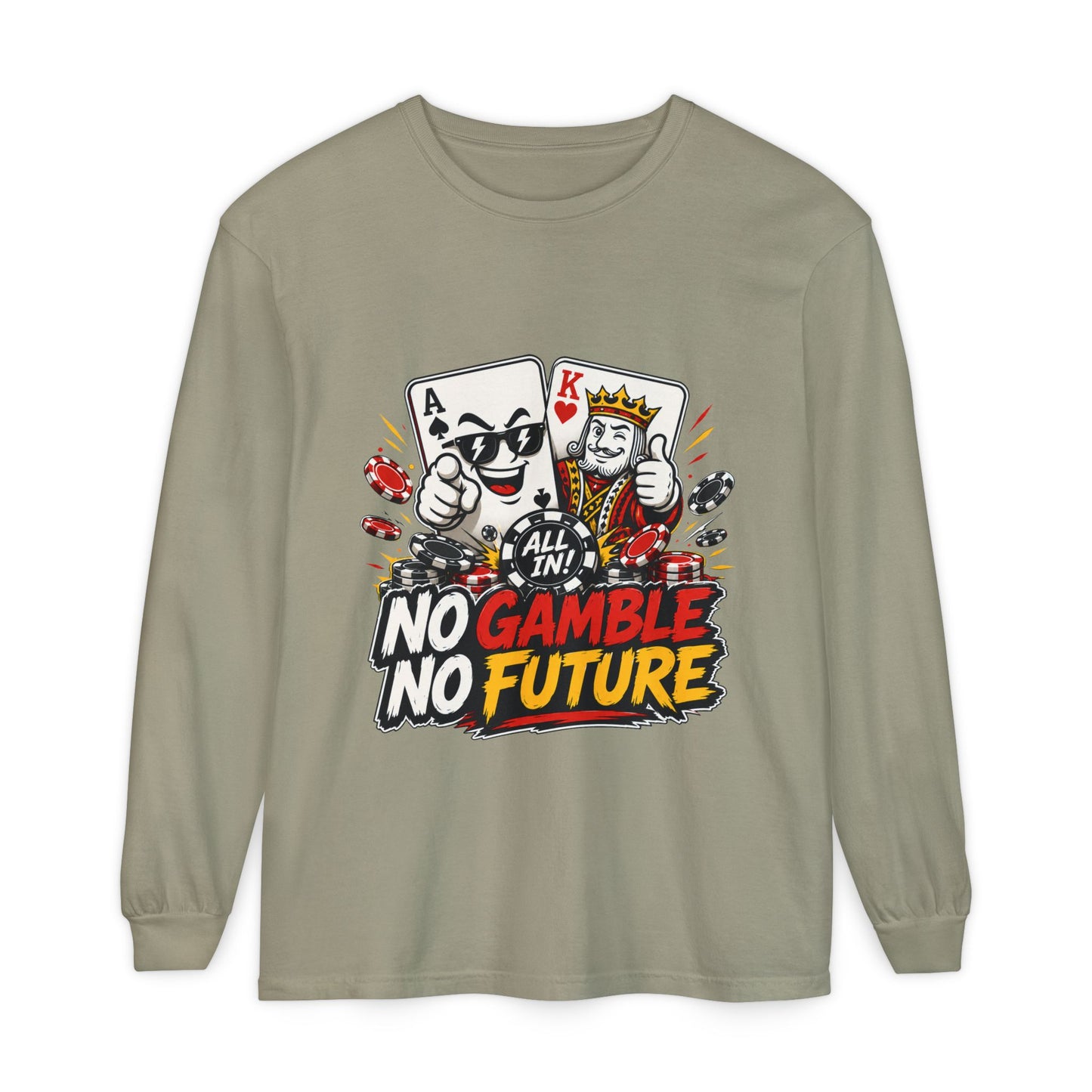 GGC No Gamble No Future | Long Sleeve Shirt