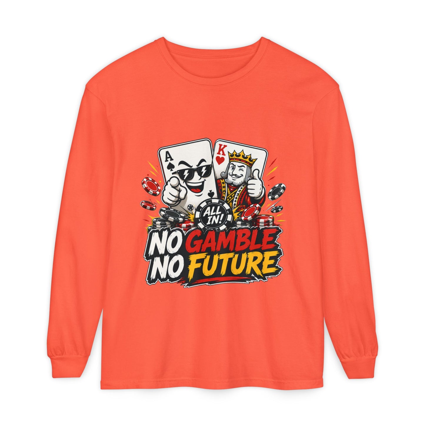 GGC No Gamble No Future | Long Sleeve Shirt