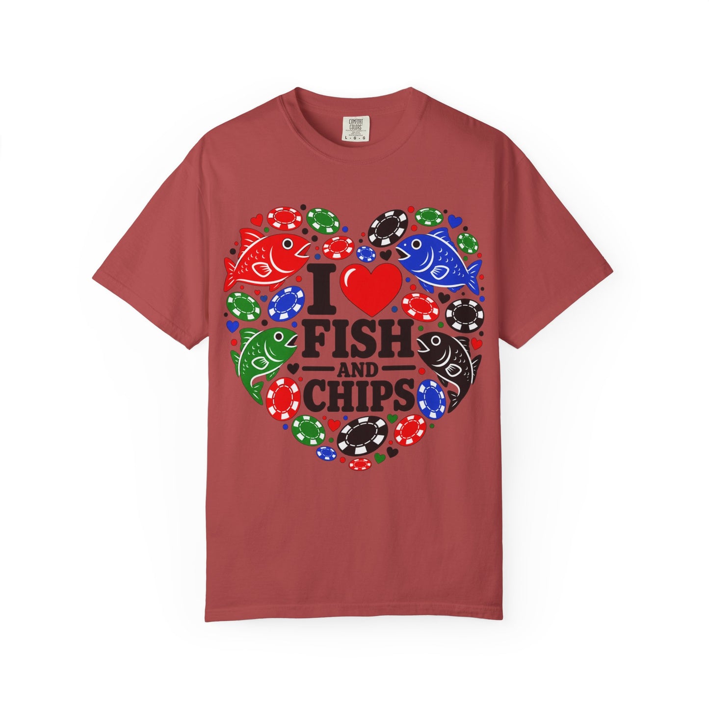 GGC [I Love Fish & Chips] Poker Shirt — T-Shirt