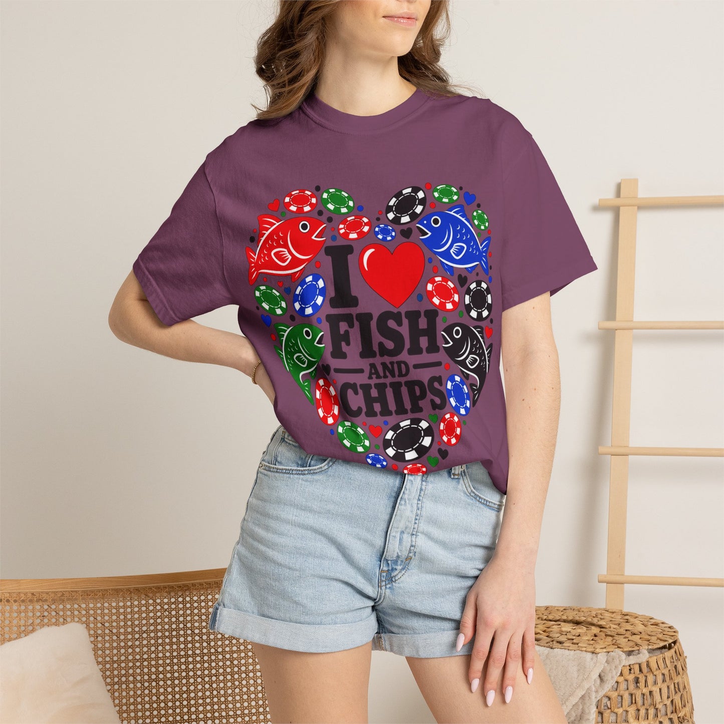 GGC [I Love Fish & Chips] Poker Shirt — T-Shirt