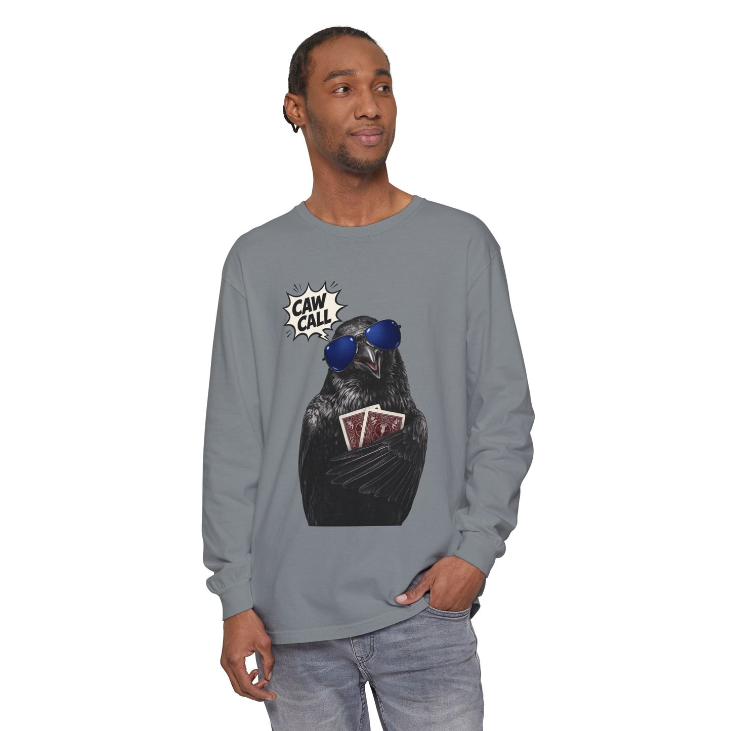 GGC Caw Call Crow Poker Shirt | Long Sleeve Shirt