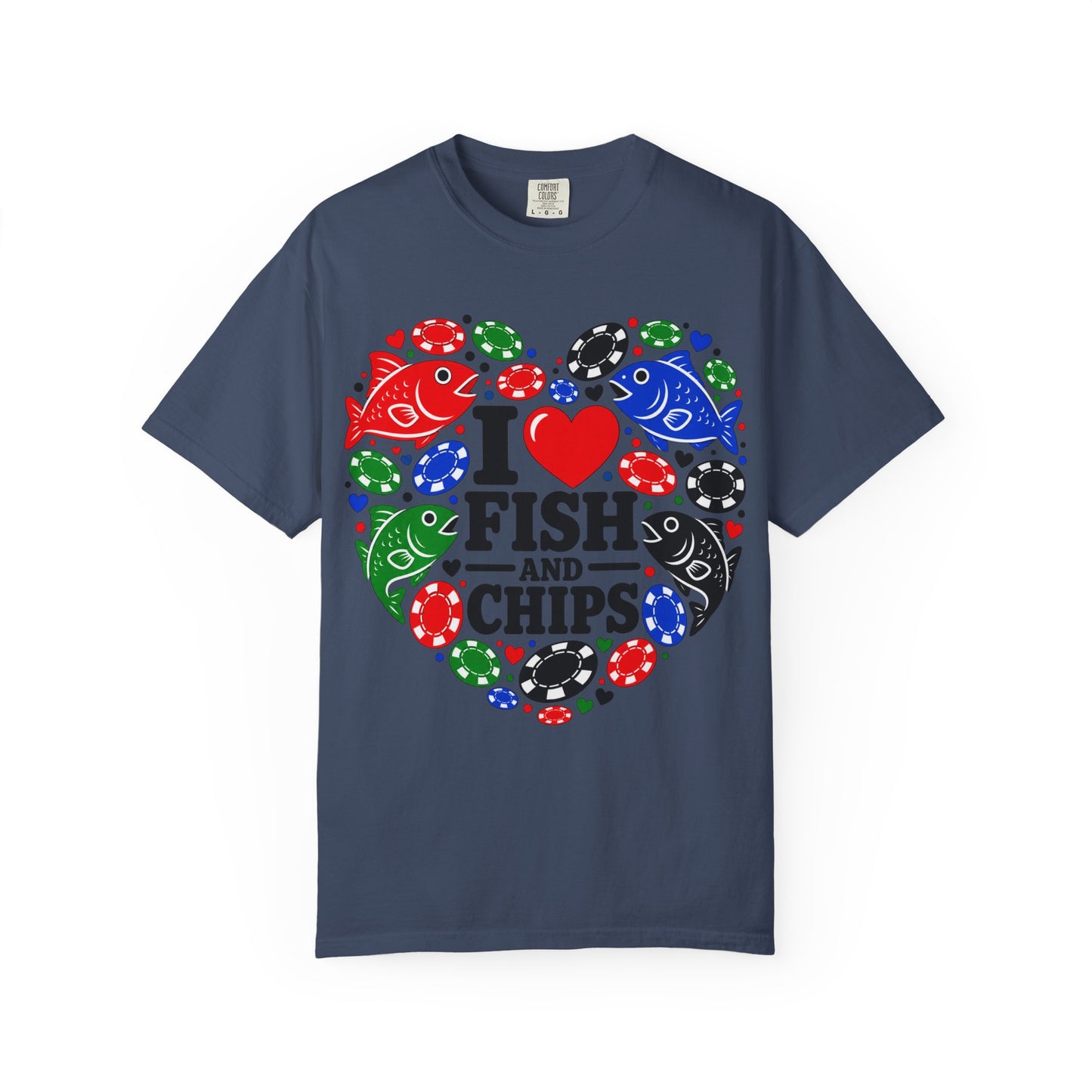 GGC [I Love Fish & Chips] Poker Shirt — T-Shirt