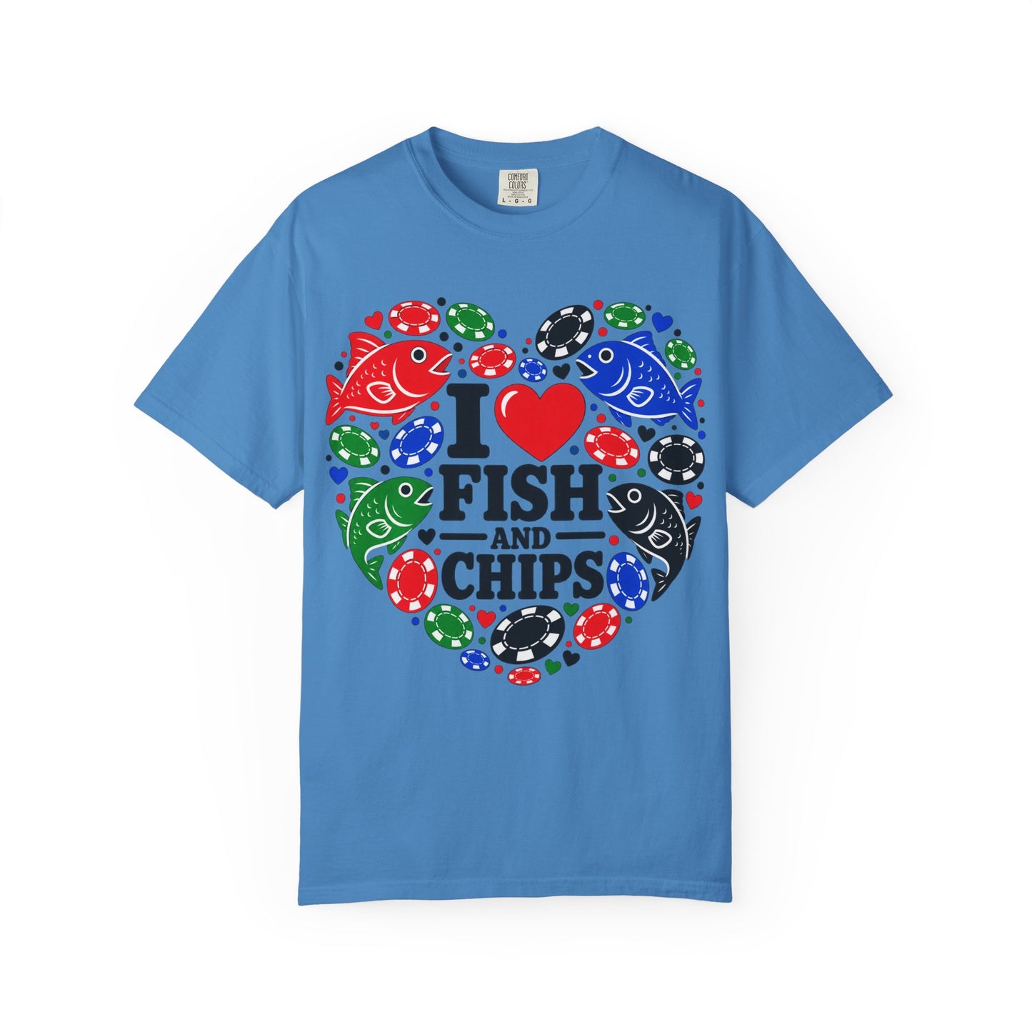 GGC [I Love Fish & Chips] Poker Shirt — T-Shirt