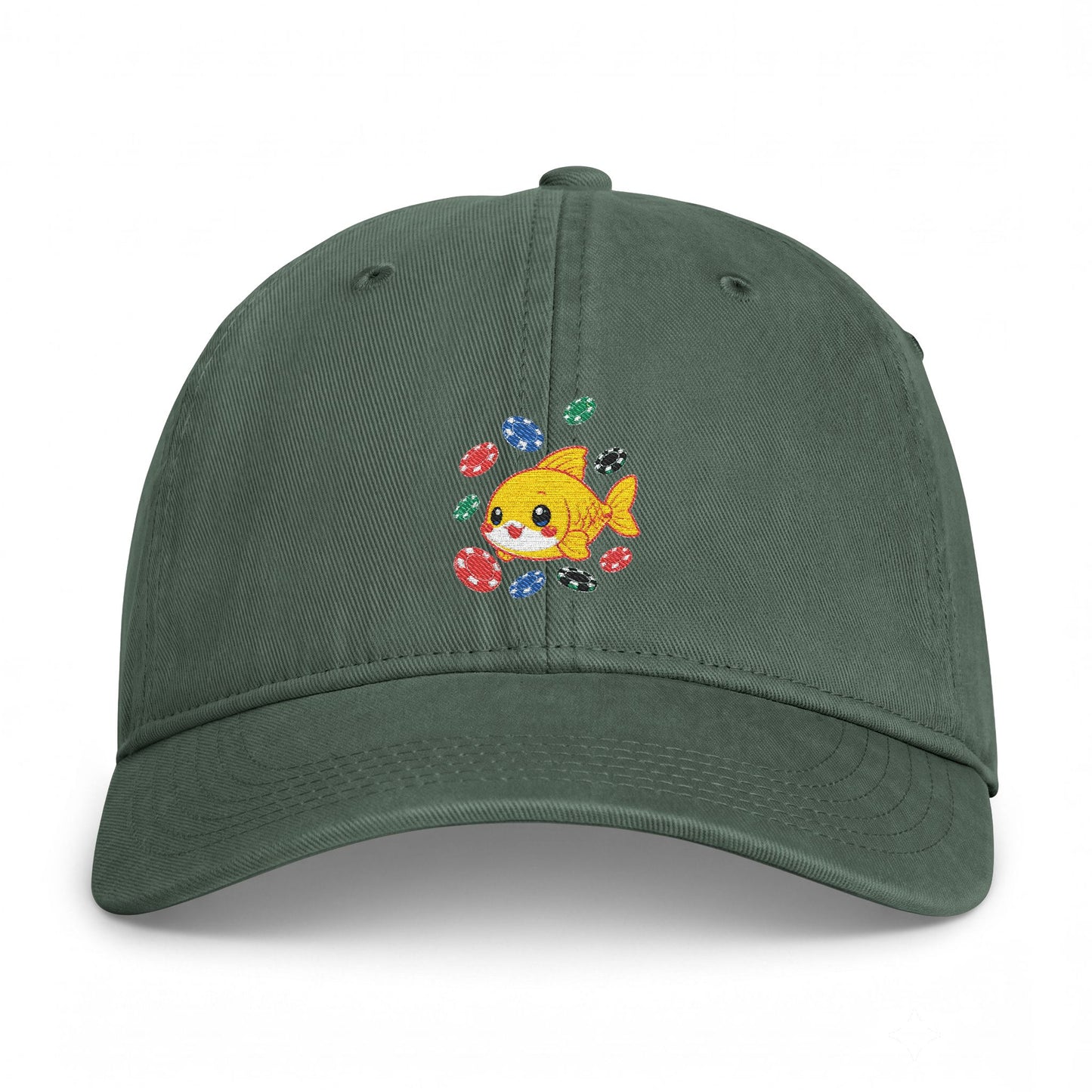 GGC Poker Fish Cap | Washed Coastal Dad Hat