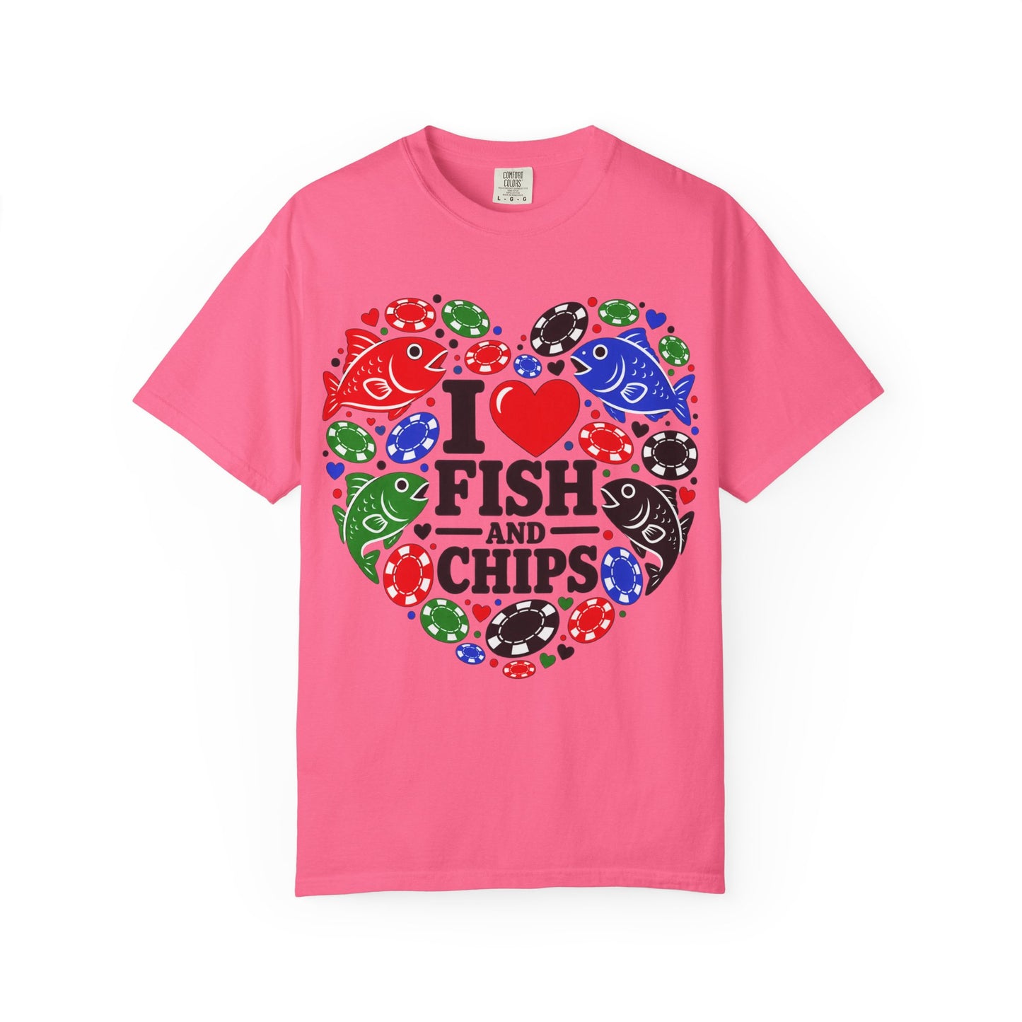 GGC [I Love Fish & Chips] Poker Shirt — T-Shirt