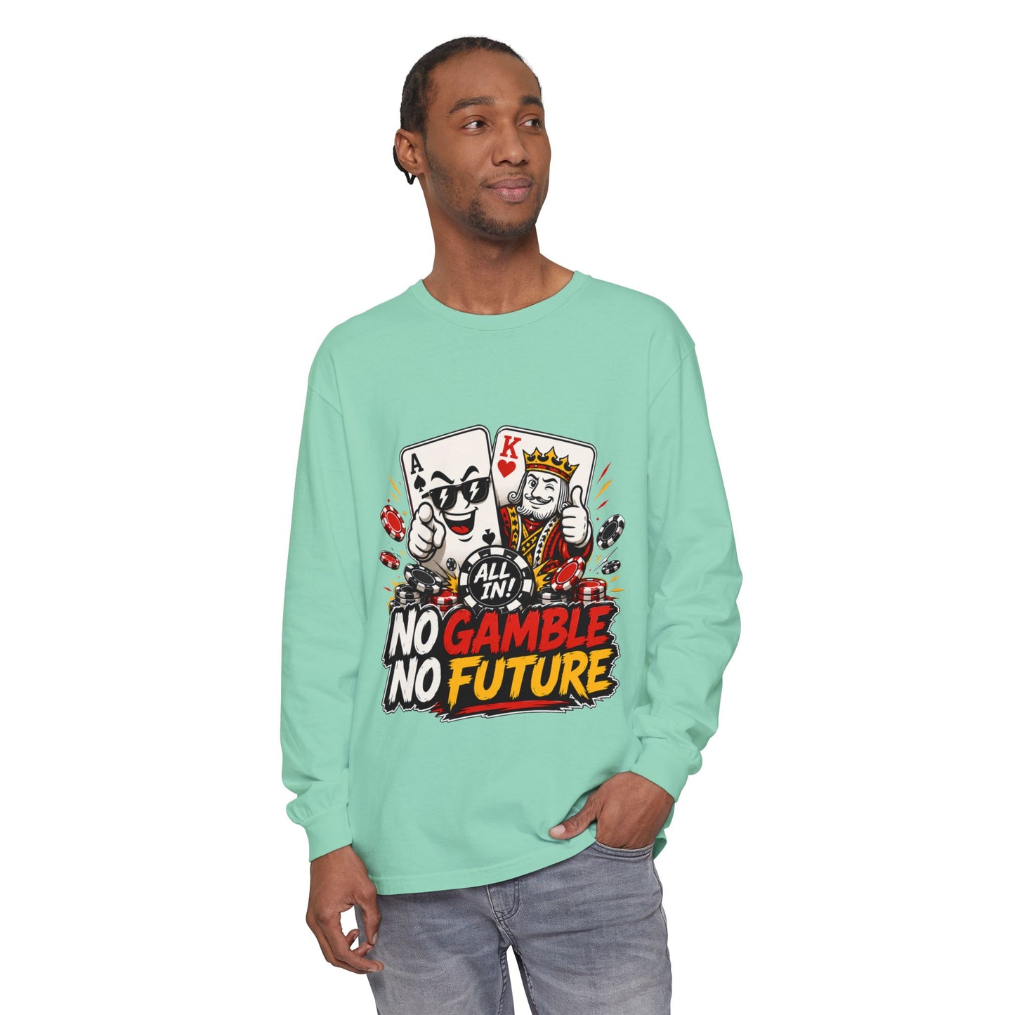 GGC No Gamble No Future | Long Sleeve Shirt
