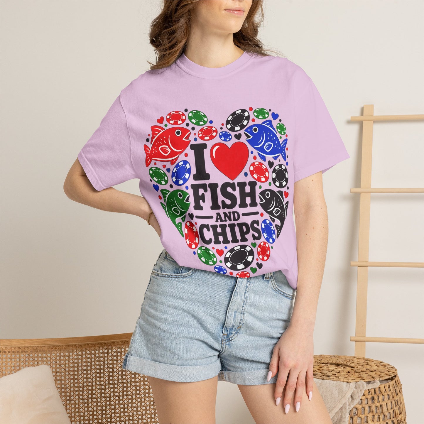 GGC [I Love Fish & Chips] Poker Shirt — T-Shirt