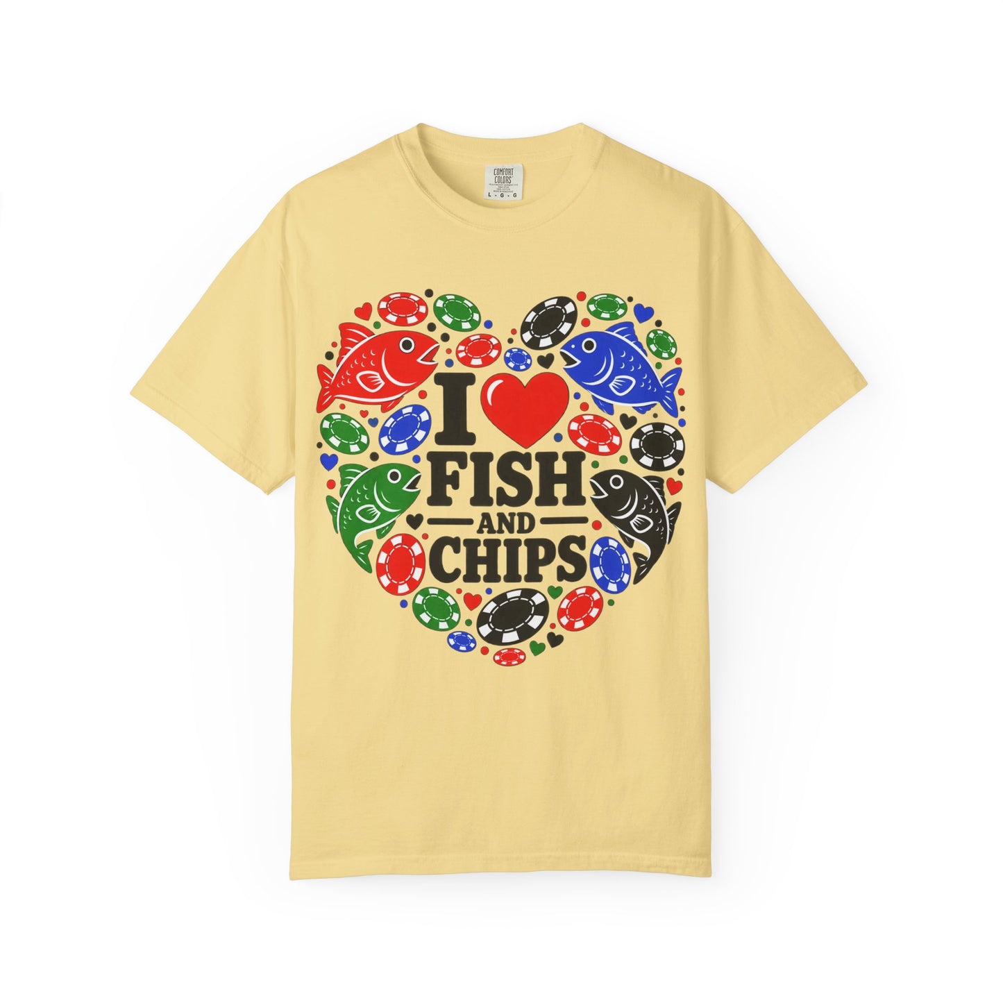 GGC [I Love Fish & Chips] Poker Shirt — T-Shirt