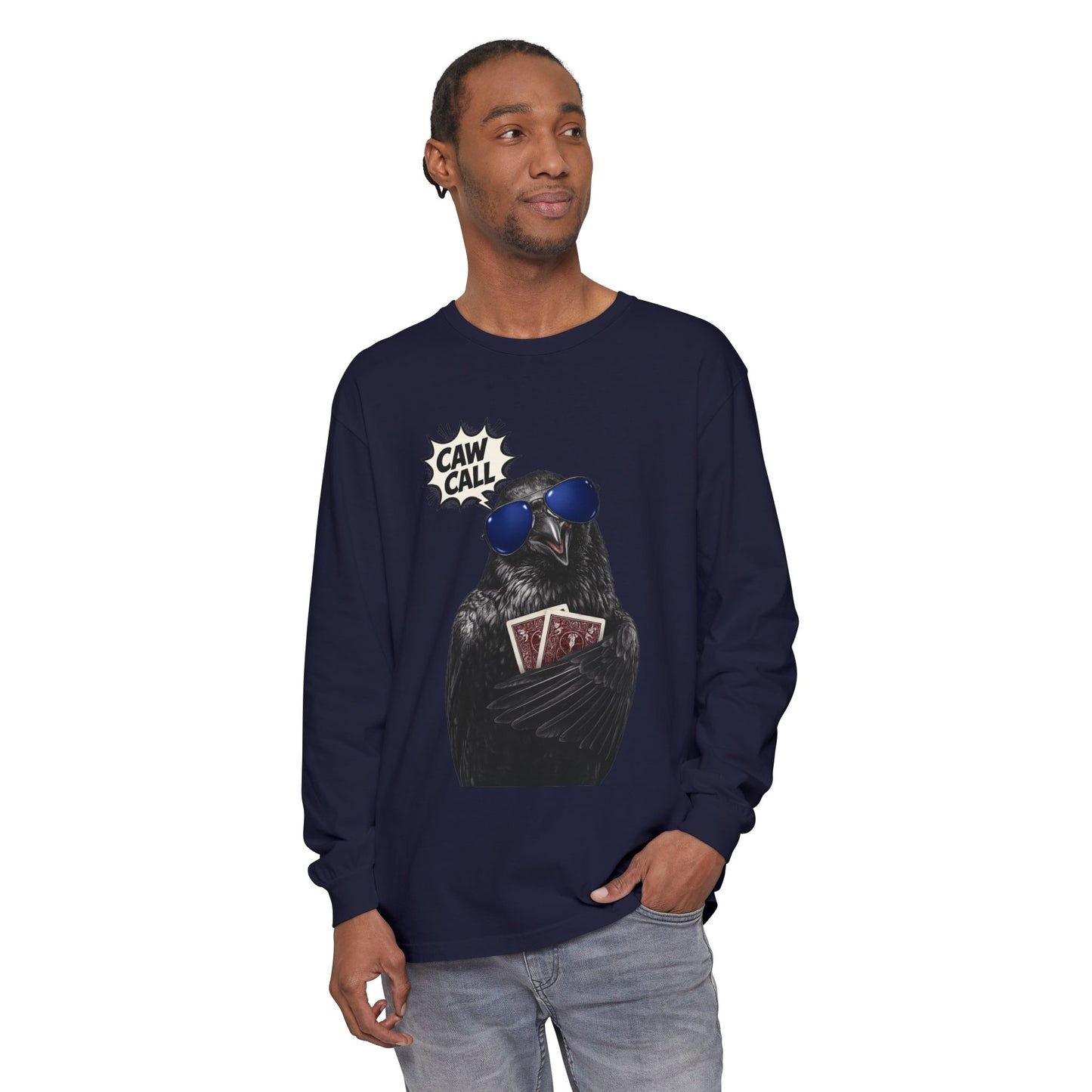 GGC Caw Call Crow Poker Shirt | Long Sleeve Shirt