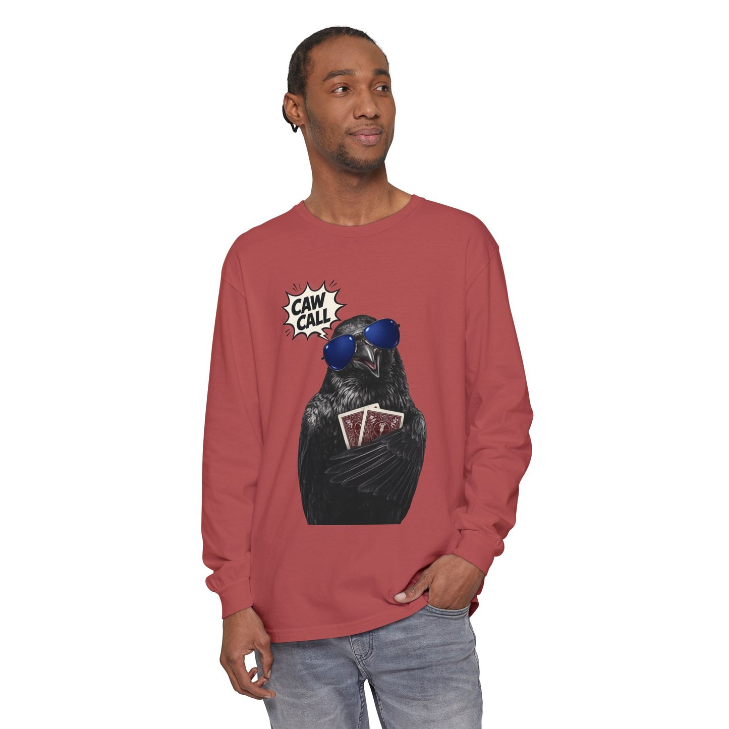 GGC Caw Call Crow Poker Shirt | Long Sleeve Shirt