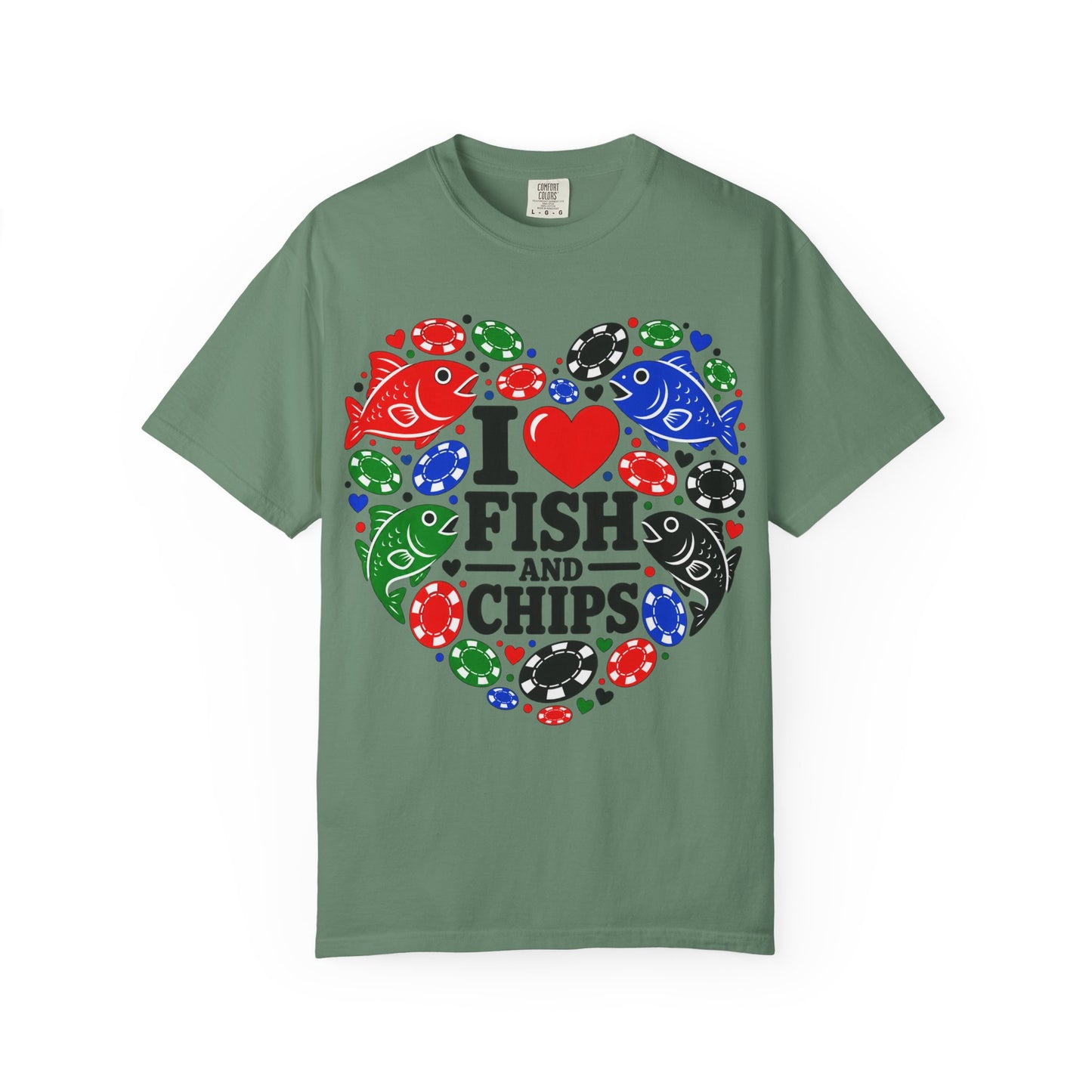 GGC [I Love Fish & Chips] Poker Shirt — T-Shirt