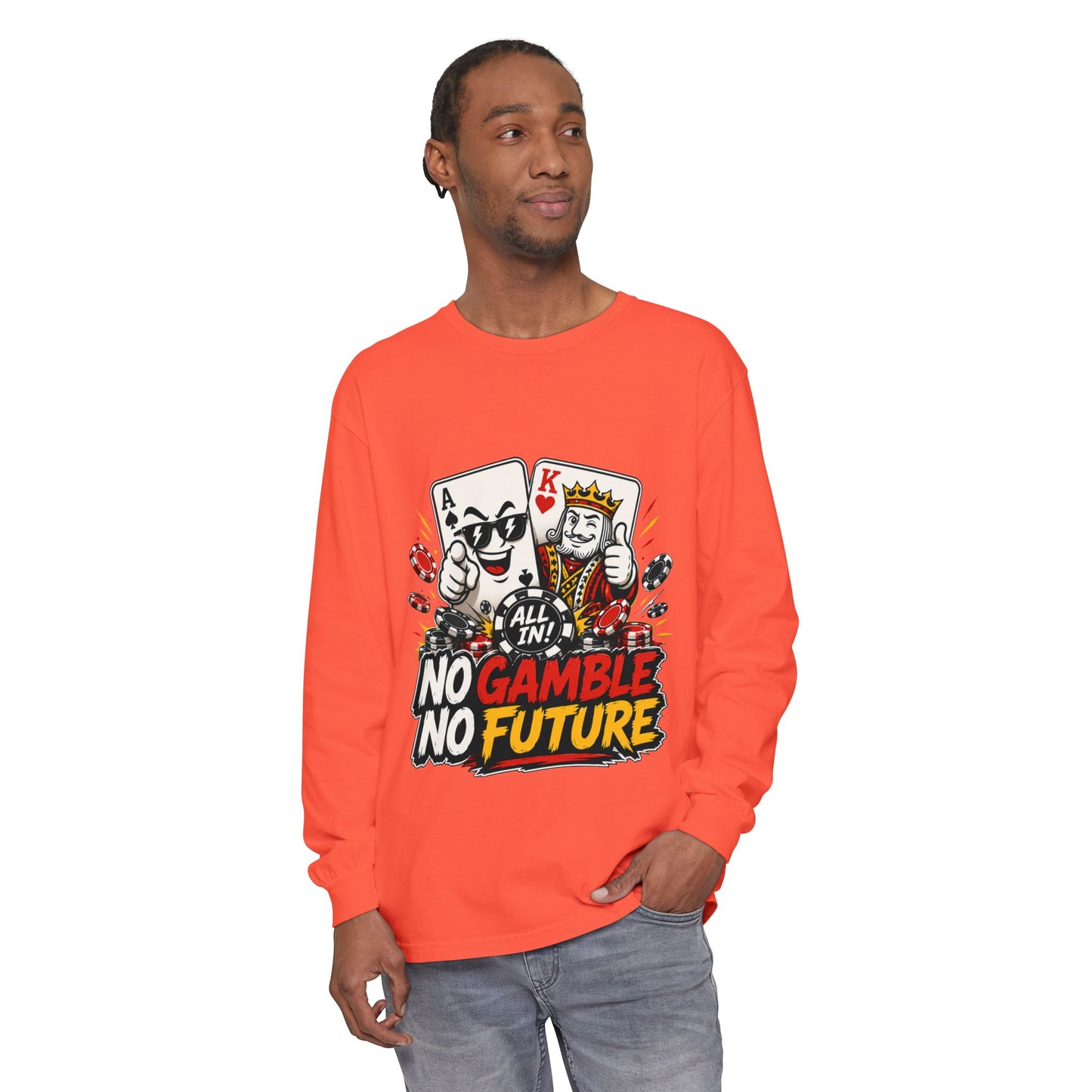 GGC No Gamble No Future | Long Sleeve Shirt