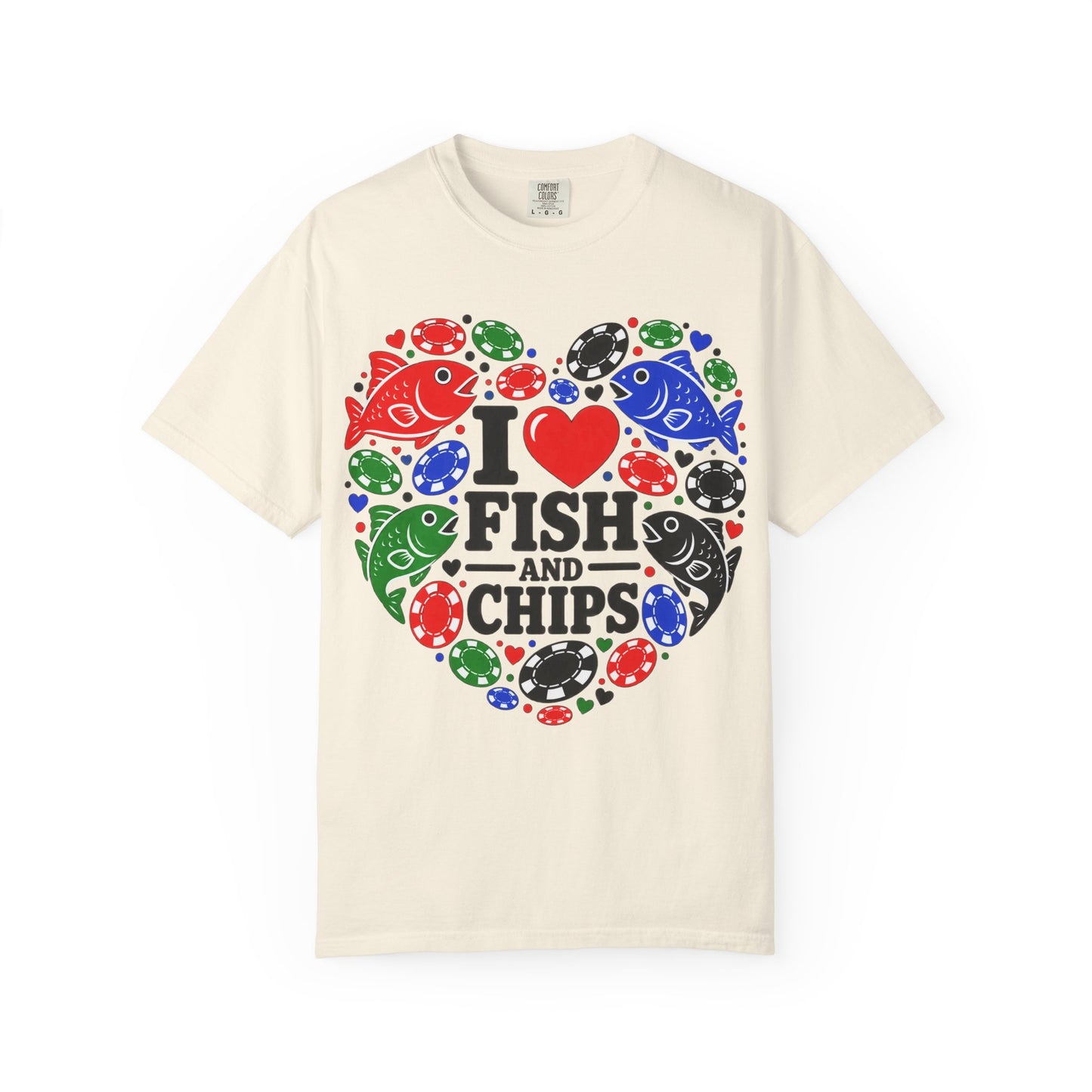 GGC [I Love Fish & Chips] Poker Shirt — T-Shirt