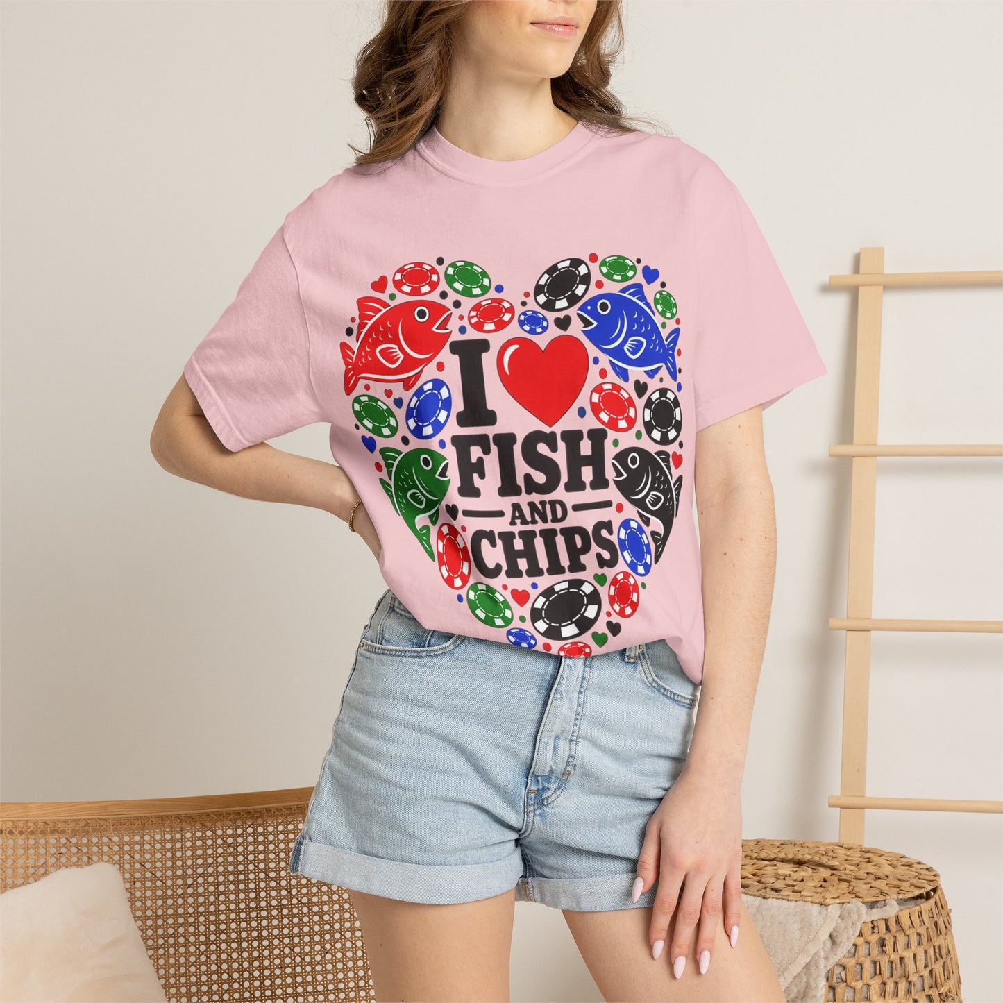 GGC [I Love Fish & Chips] Poker Shirt — T-Shirt