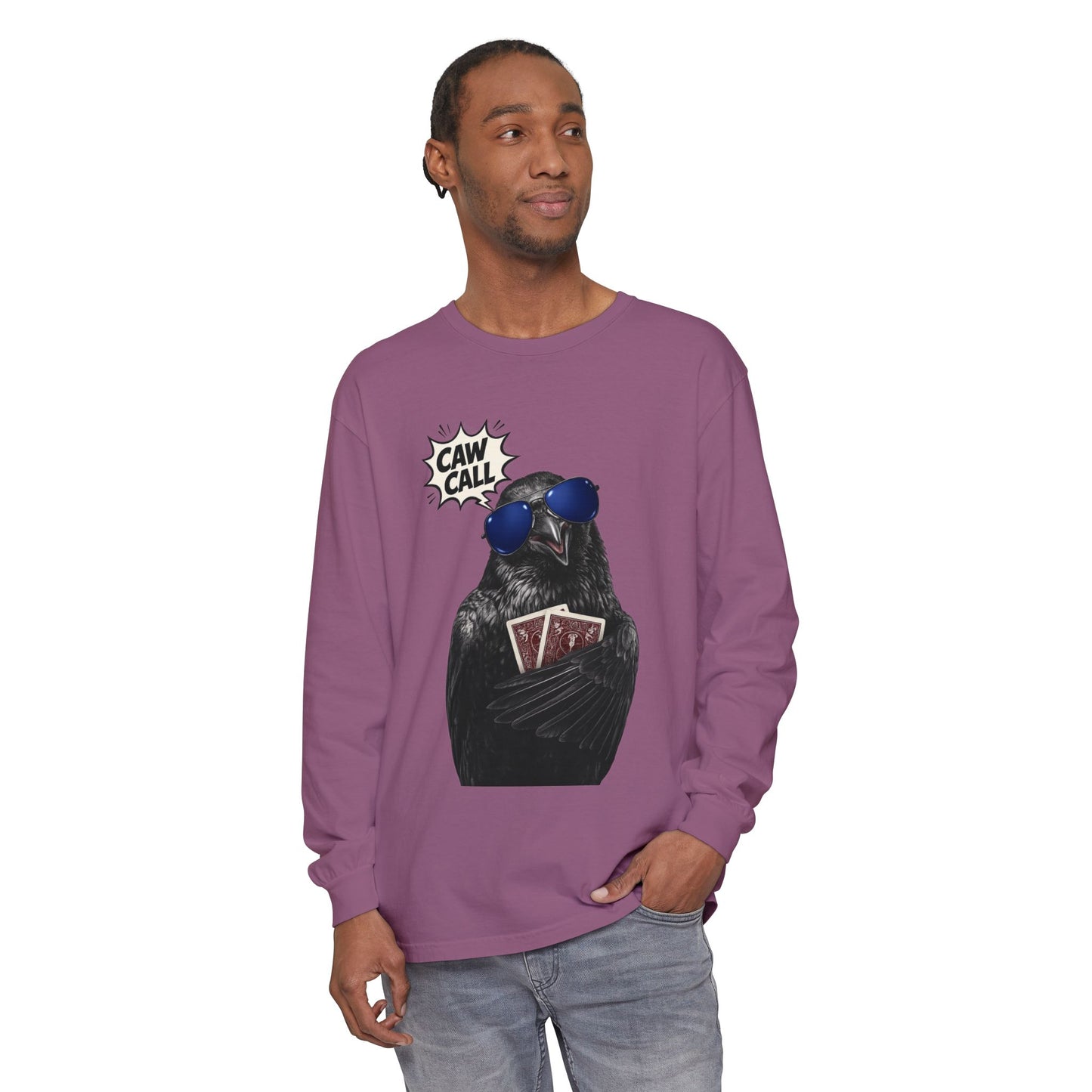 GGC Caw Call Crow Poker Shirt | Long Sleeve Shirt