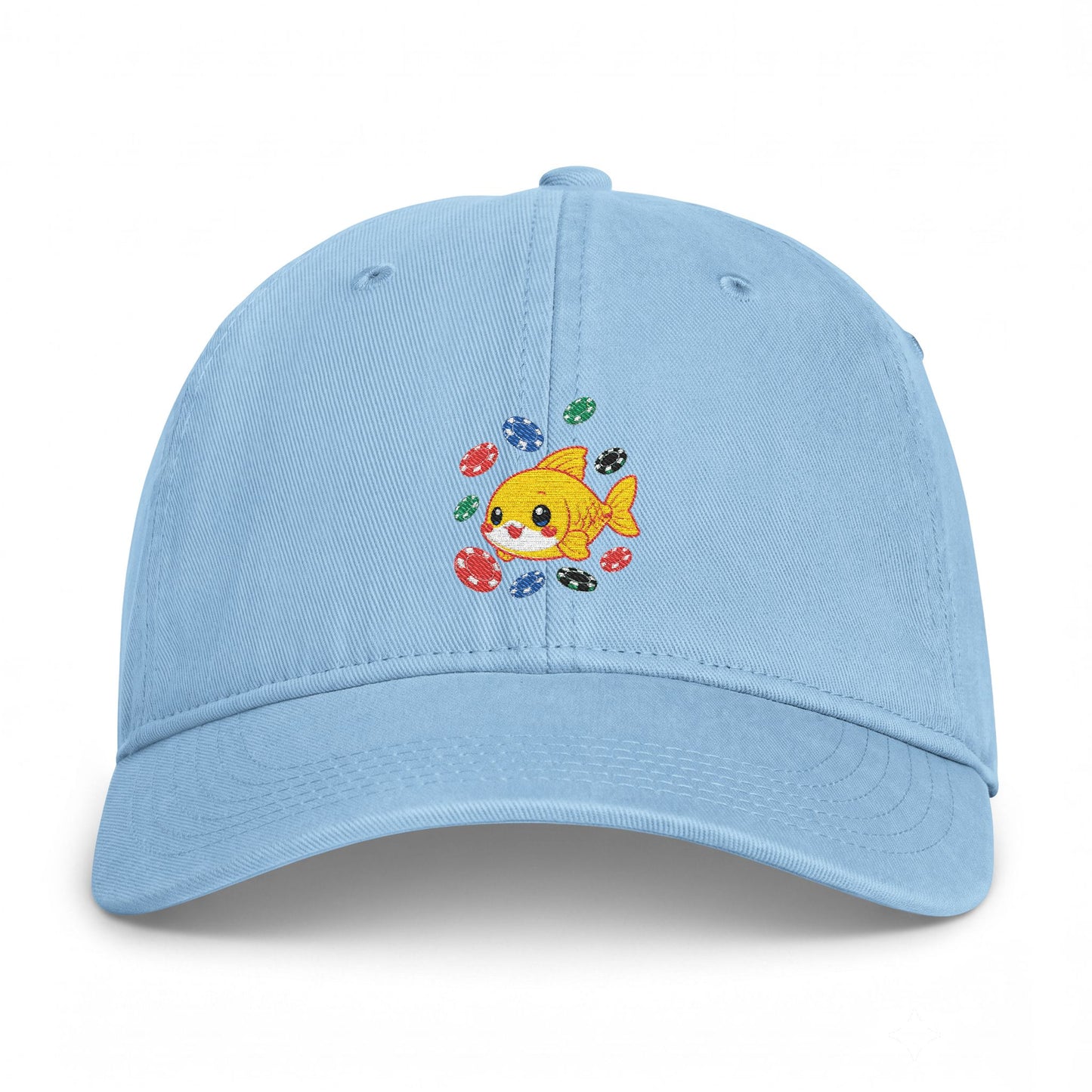 GGC Poker Fish Cap | Washed Coastal Dad Hat