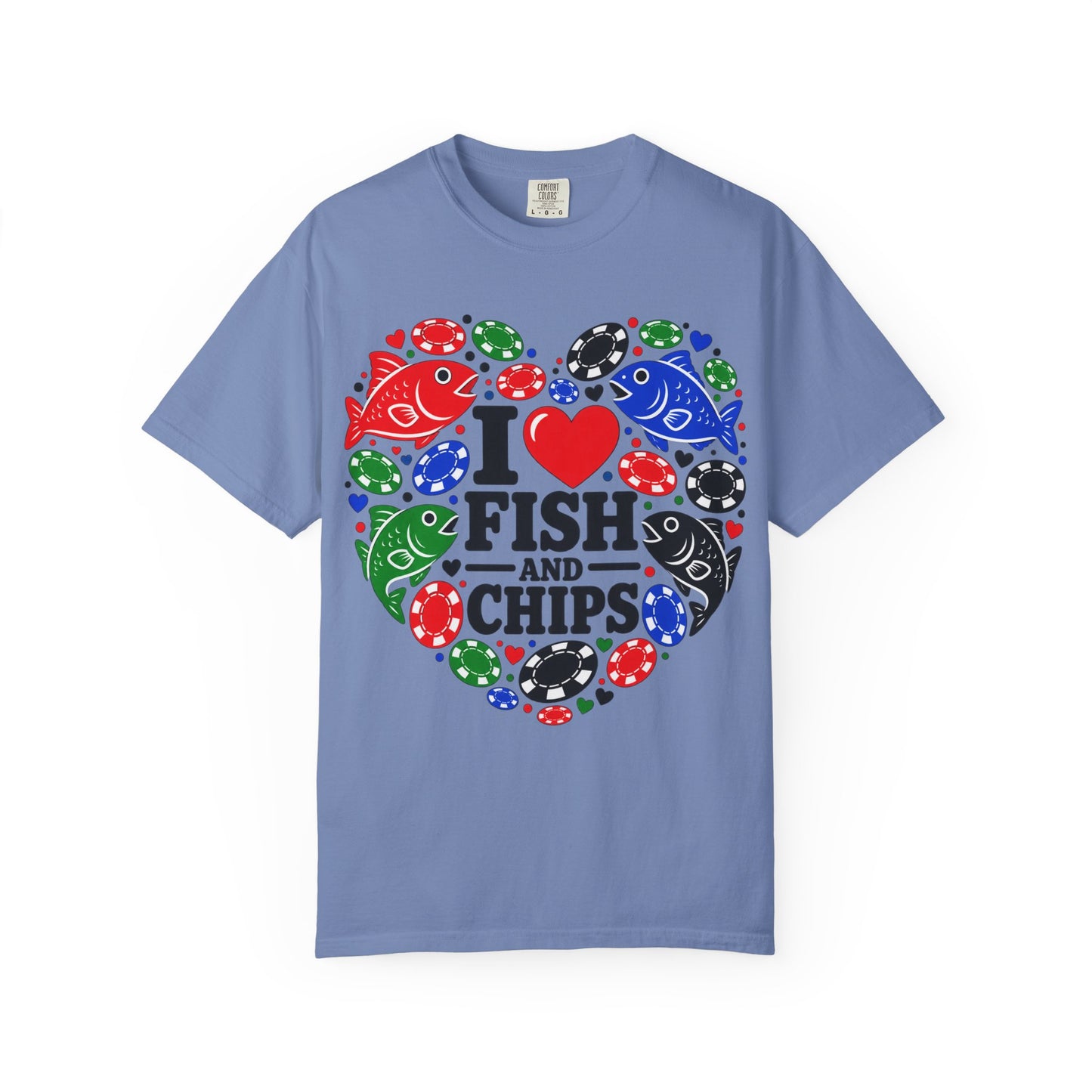 GGC [I Love Fish & Chips] Poker Shirt — T-Shirt