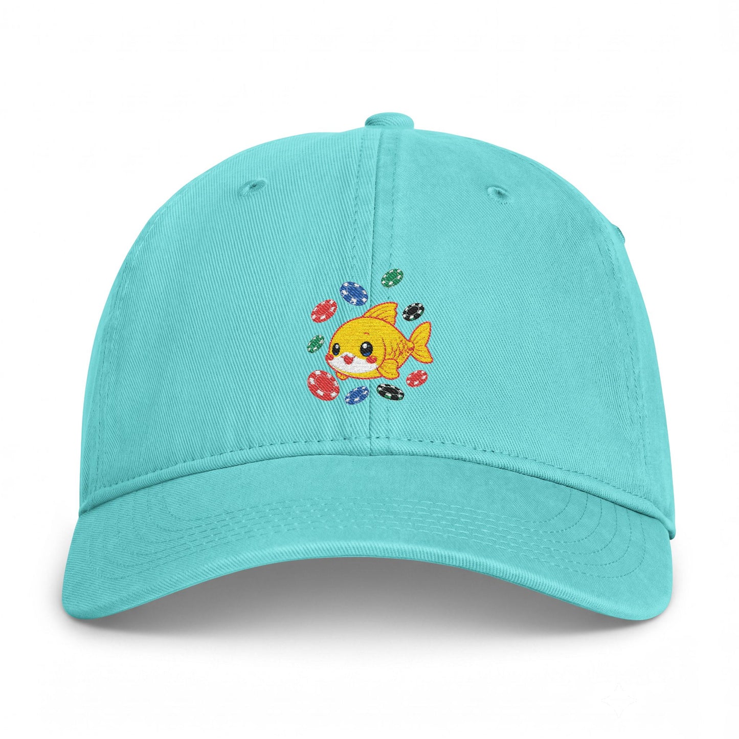 GGC Poker Fish Cap | Washed Coastal Dad Hat