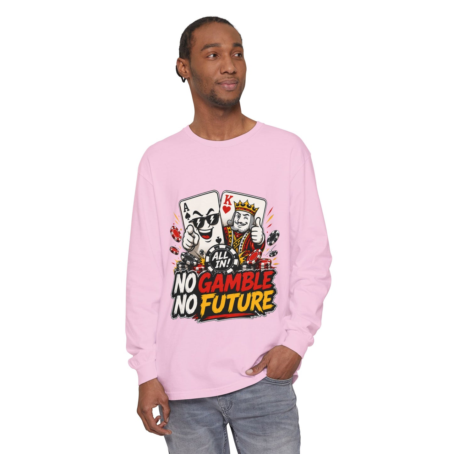 GGC No Gamble No Future | Long Sleeve Shirt