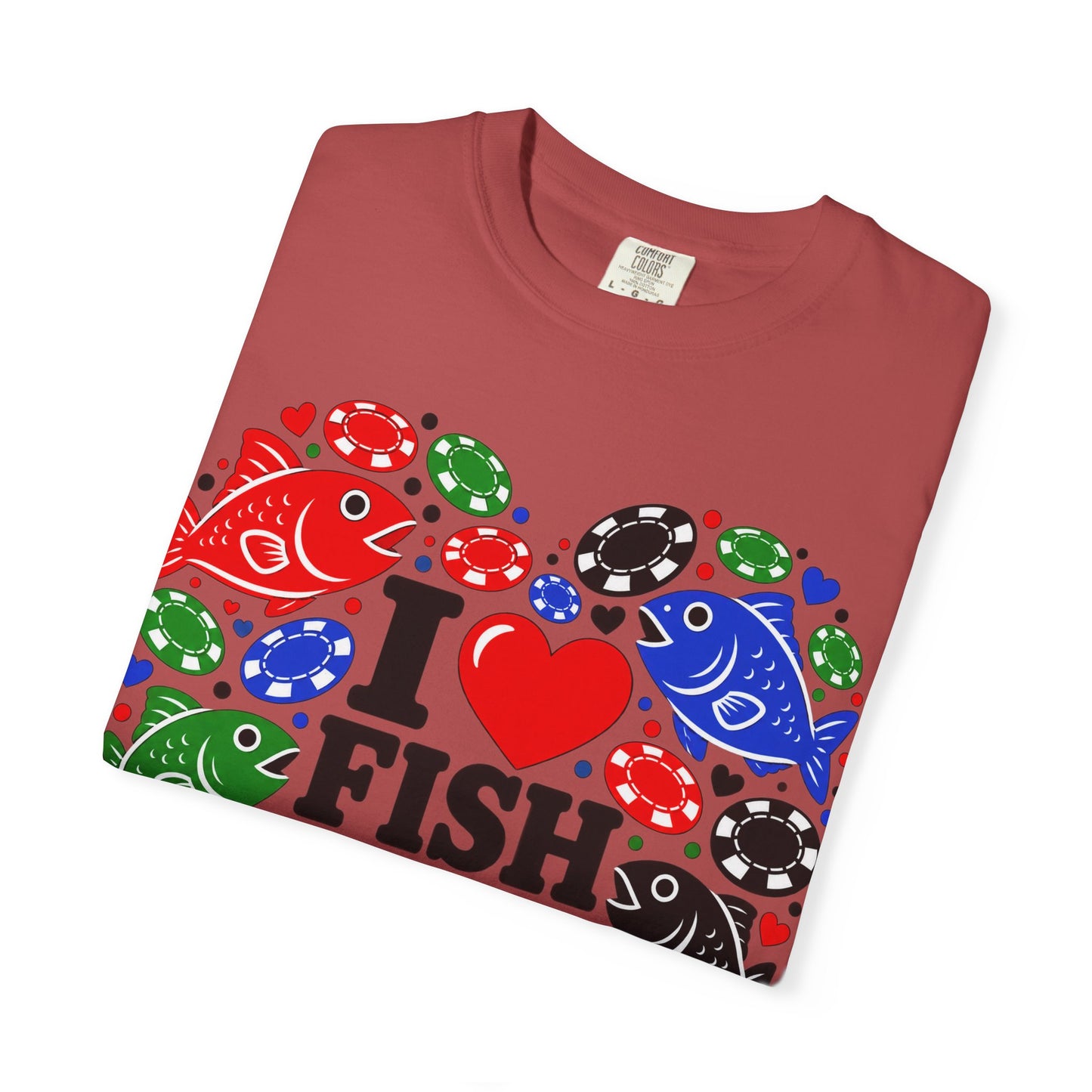 GGC [I Love Fish & Chips] Poker Shirt — T-Shirt