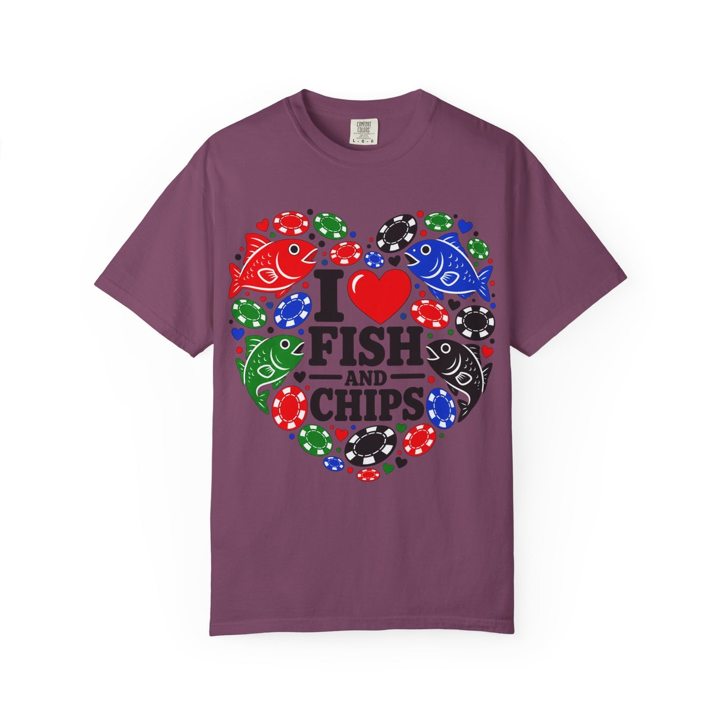 GGC [I Love Fish & Chips] Poker Shirt — T-Shirt