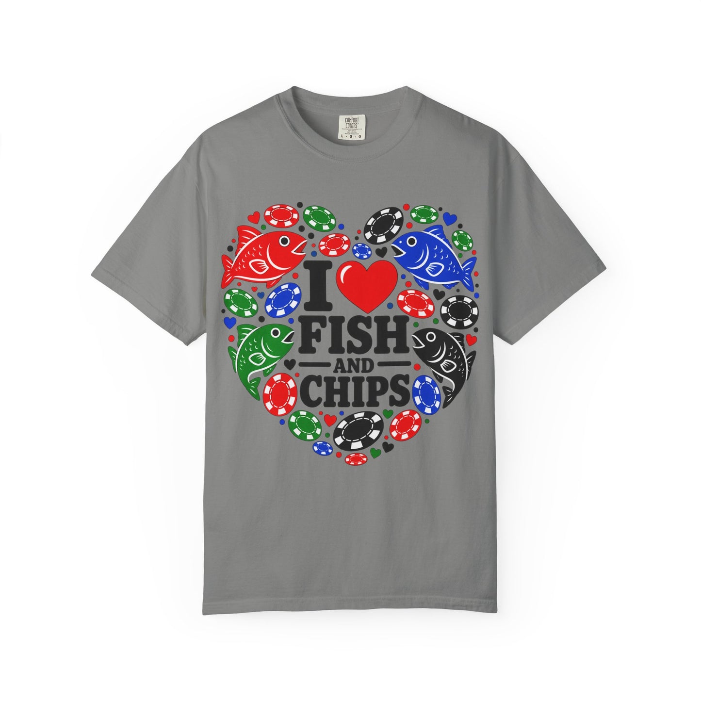 GGC [I Love Fish & Chips] Poker Shirt — T-Shirt