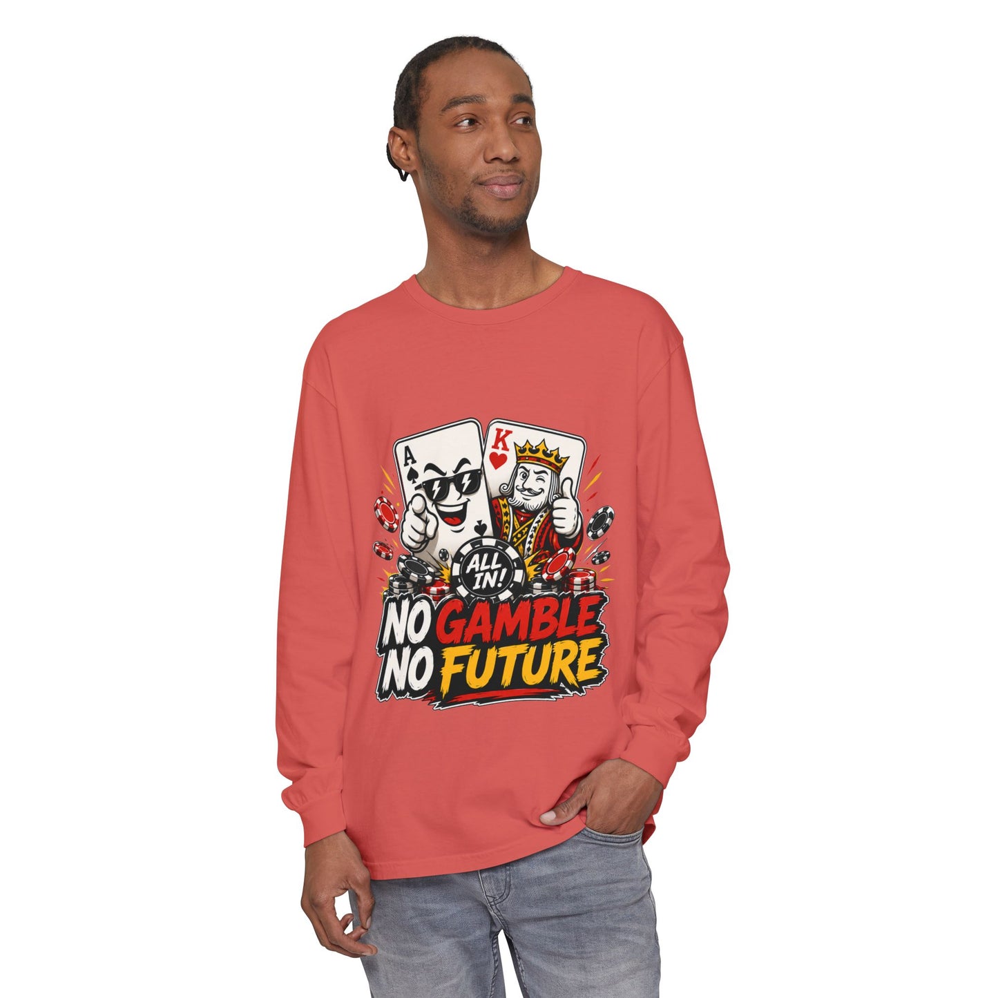 GGC No Gamble No Future | Long Sleeve Shirt