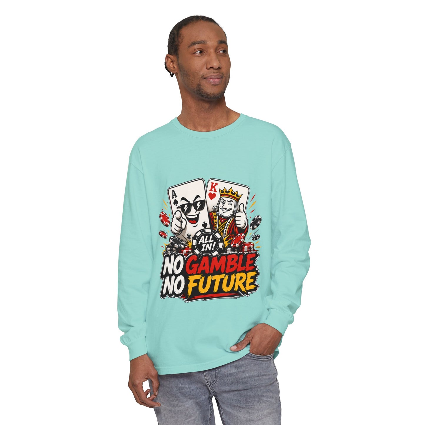 GGC No Gamble No Future | Long Sleeve Shirt