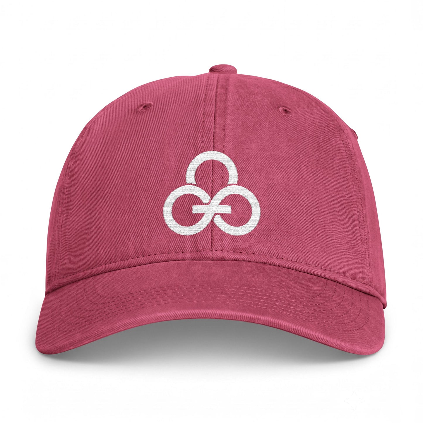 GGC White Logo Cap | Washed Coastal Baseball Hat