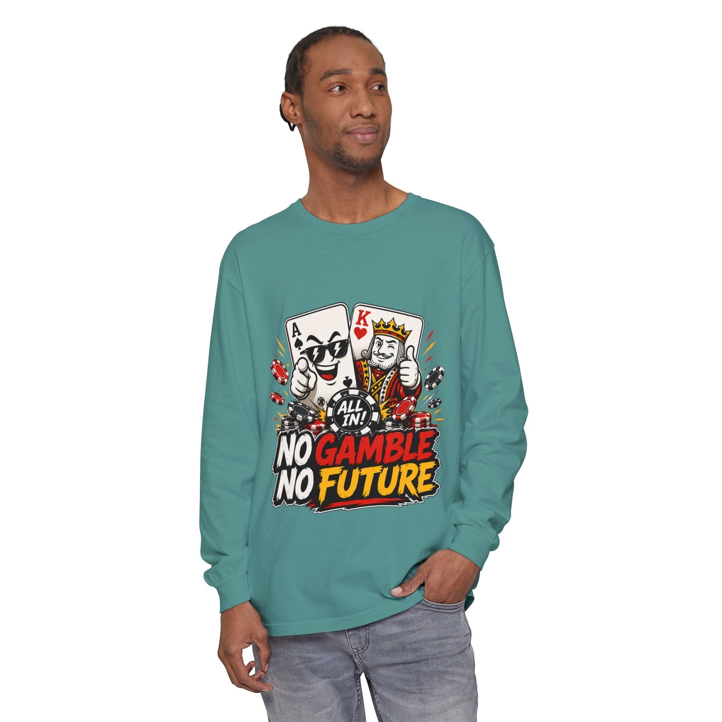 GGC No Gamble No Future | Long Sleeve Shirt