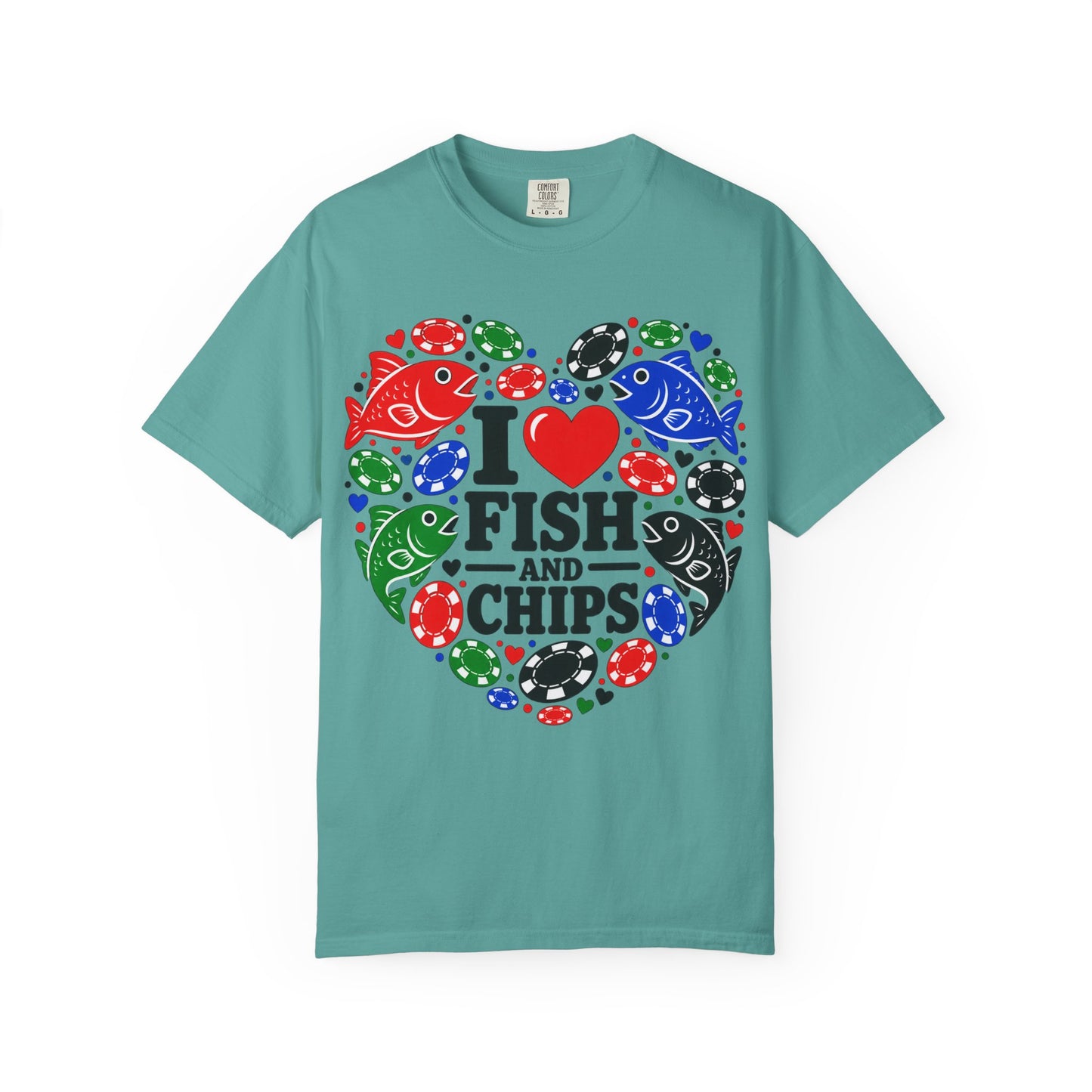 GGC [I Love Fish & Chips] Poker Shirt — T-Shirt