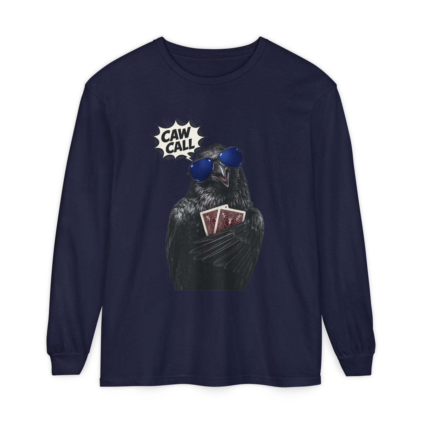GGC Caw Call Crow Poker Shirt | Long Sleeve Shirt