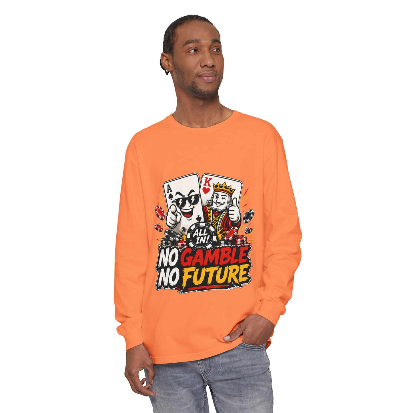 GGC No Gamble No Future | Long Sleeve Shirt